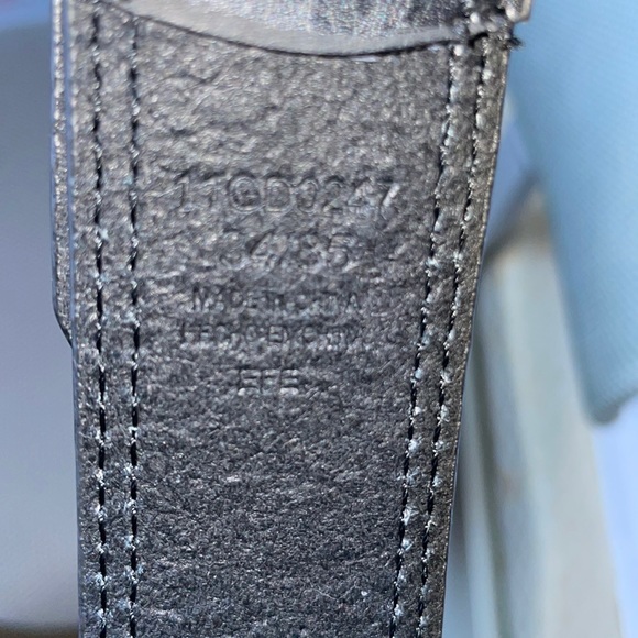 New! Dickies black leather belt with dark metal hardware 34 - Picture 3 of 5